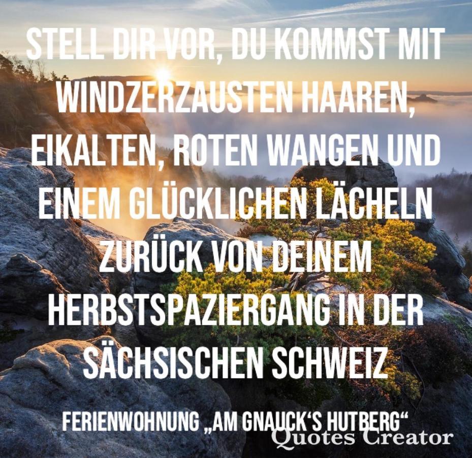 „am Gnaucks Hutberg“ Apartment